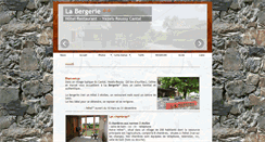 Desktop Screenshot of hotelrestaurantlabergerie.com