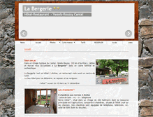 Tablet Screenshot of hotelrestaurantlabergerie.com